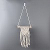Cotton Cord Macrame Woven Wall Hanging HJEW-C010-22-2