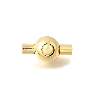 Brass Bayonet Clasps KK-P306-09G-1