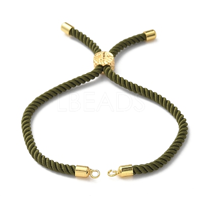 Cotton Cord Bracelet Making KK-F758-03-08-G-1