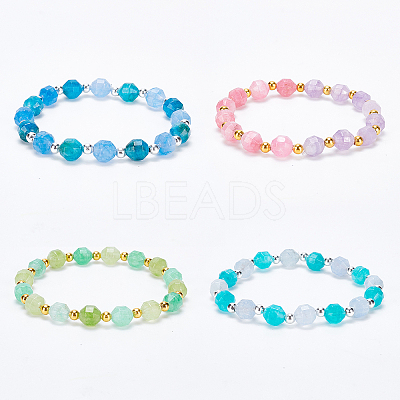 90Pcs 9 Colors Natural Dolomite Beads G-NB0003-21-1