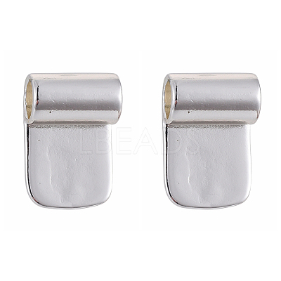 Brass Glue-on Flat Pad Bails X-KK-D519-B-S-1