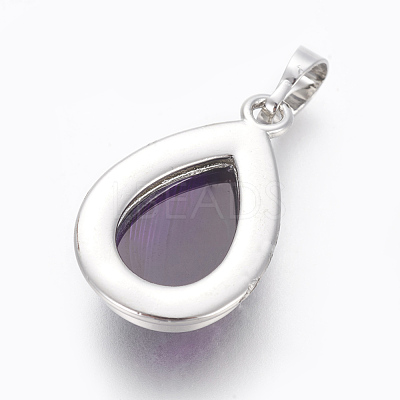 Natural Agate Pendants G-L512-C27-1