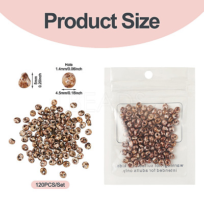 Picasso Glass Seed Beads SEED-TADJ0001-05C-1