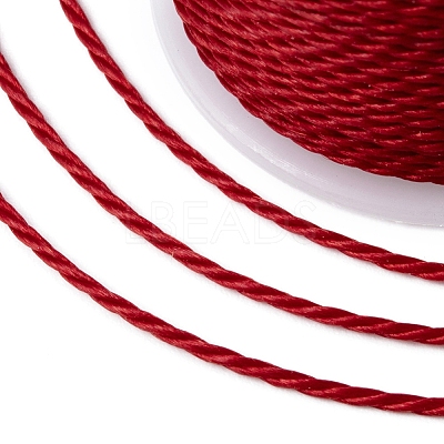Round Waxed Polyester Cord X-YC-G006-01-1.0mm-32-1