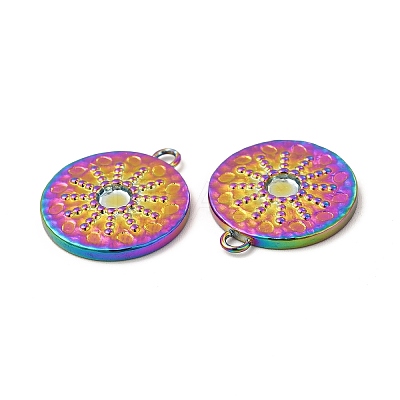 Ion Plating(IP) 304 Stainless Steel Pendant Cabochon Settings STAS-A070-17MC-1