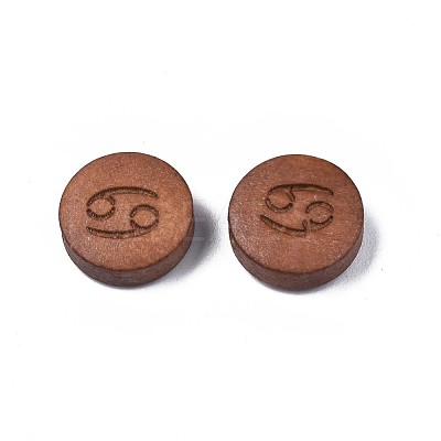 Laser Engraved Wood Beads WOOD-S053-53G-1