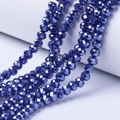 Electroplate Glass Beads Strands EGLA-A034-P3mm-A11-1