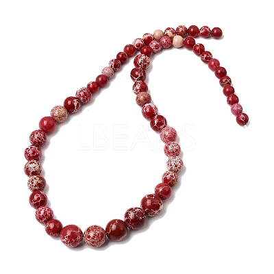 Natural Imperial Jasper Graduated Beads Strands G-A323-C03-01B-1