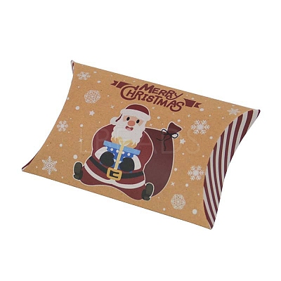 Christmas Theme Cardboard Candy Pillow Boxes CON-G017-02A-1