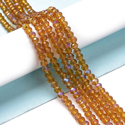 Electroplate Glass Beads Strands EGLA-A034-T8mm-L01-1