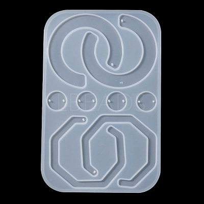 Geometry Pendant & Links Silicone Molds DIY-YW0006-73-1