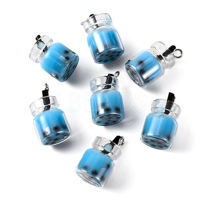 Glass Bottle Pendants X-CRES-S359-01C-1