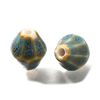 Vintage Style Glazed Ceramic Porcelain Beads PORC-H013-01-07-1