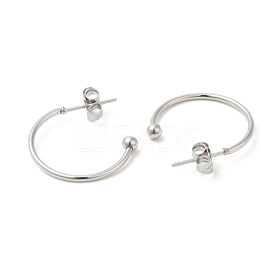 Non-Tarnish 304 Stainless Steel Stud Earring EJEW-H134-02C-P-1
