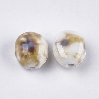 Handmade Porcelain Beads PORC-S498-26G-1
