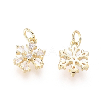 Brass Charms LS-ZIRC-L087-045G-1
