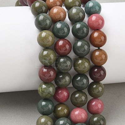 Dyed Natural Malaysia Jade Beads Strands G-G021-02C-25-1