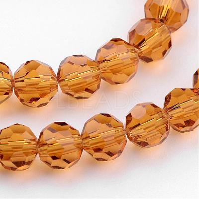 Transparent Glass Bead Strands GLAA-G013-8mm-65-1