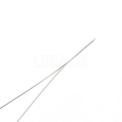 Iron Big Eye Beading Needles TOOL-N006-02-1