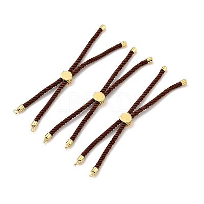 Half Finished Twisted Milan Rope Slider Bracelets FIND-G032-01G-18-1