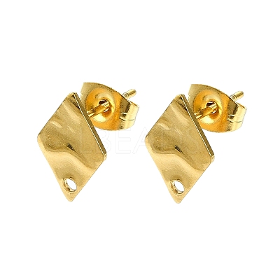 304 Stainless Steel Stud Earring Findings X-STAS-L024-003G-05-1
