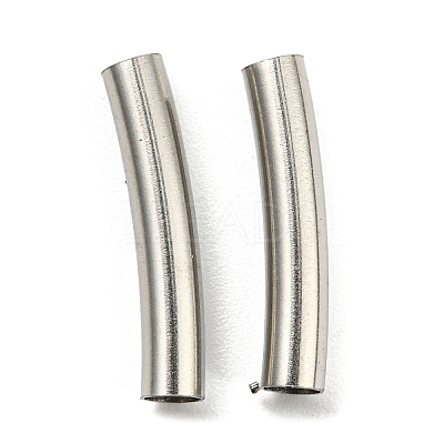 Non-Tarnish 304 Stainless Steel Tube Beads STAS-B047-27C-P-1