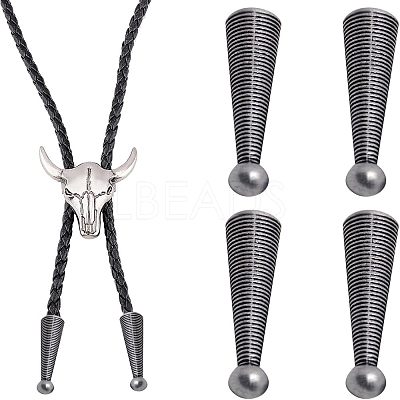 4Pcs Zinc Alloy Cord Ends FIND-CA0003-94-1