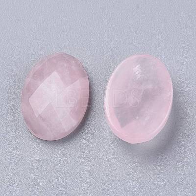 Natural Rose Quartz Cabochons G-G760-A08-1