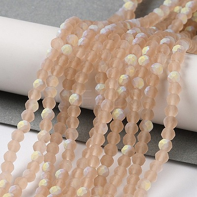 Imitation Jade Glass Beads Strands EGLA-A034-T3mm-MB20-1
