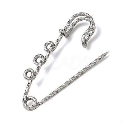 304 Stainless Steel Safety Pins Brooch Findings STAS-C181-01C-P-1