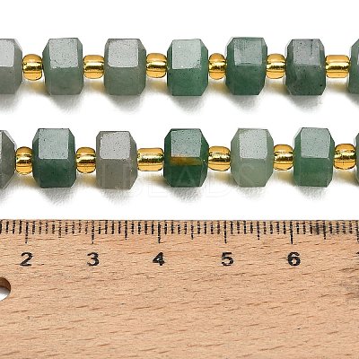Natural Green Aventurine Beads Strands GG-CBAACA3-A02-01-1