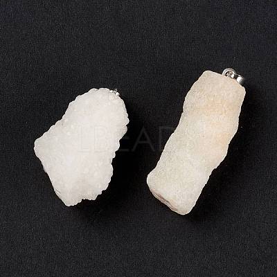 Natural Crystal Agate Pendants G-A189-01-1