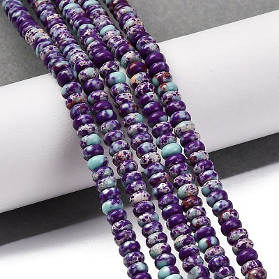 Synthetic Imperial Jasper Dyed Beads Strands G-K343-C39-05-1