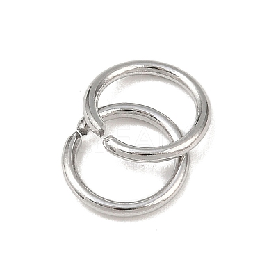Tarnish Resistant 304 Stainless Steel Open Jump Rings STAS-E067-07-8mm-1