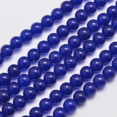 Natural & Dyed Malaysia Jade Bead Strands G-A146-6mm-A22-1