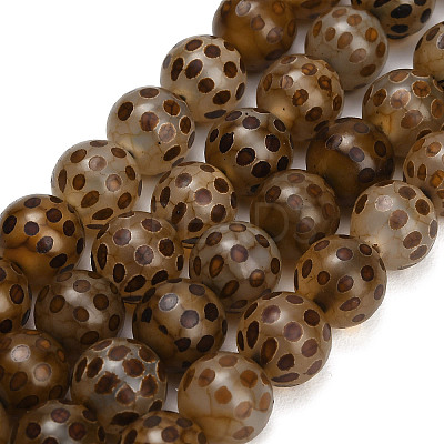 Tibetan Style dZi Beads Strands GG-NH0001-A02-10MM-1
