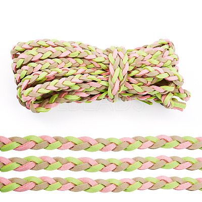 Macrame Braided Faux Suede Cord AJEW-TAC00021-1