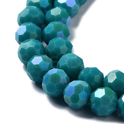 Opaque Glass Beads Strands EGLA-A035-P8mm-L12-1
