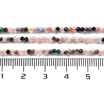 Natural Mixed Gemstone Beads Strands G-F619-21-2mm-1