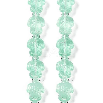 Transparent Glass Enamel Beads Strands GLAA-B021-06E-1
