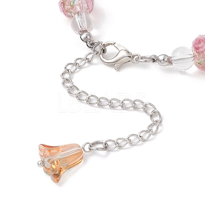 Lampwork Beaded Bracelets for Women BJEW-JB12135-02-1