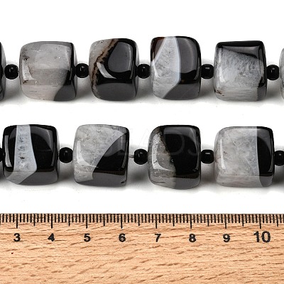 Natural Agate Beads Strands G-F820-O01-01H-1