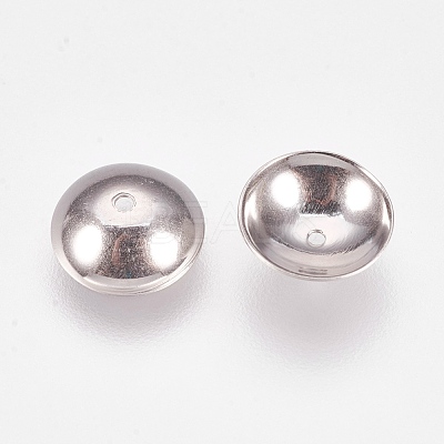 Non-Tarnish Apetalous 201 Stainless Steel Bead Caps STAS-L205-13C-1