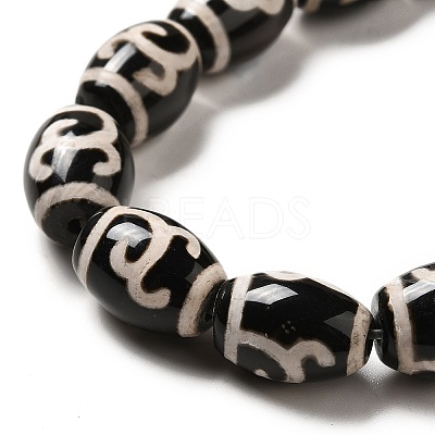 Tibetan Style dZi Beads Strands G-F726-A05-1