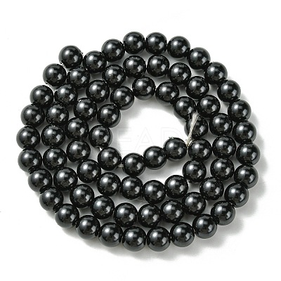 Eco-Friendly Dyed Glass Pearl Round Beads Strands X-HY-A002-6mm-RB080-1