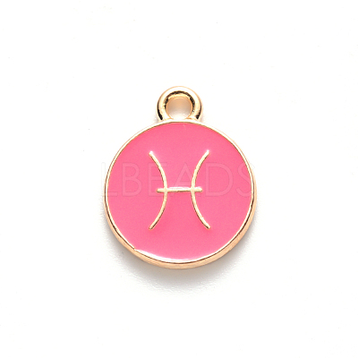 Alloy Enamel Pendants ENAM-S124-01B-03H-1