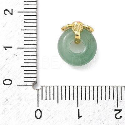 Natural Green Aventurine European Beads GG-D002-02A-01G-1
