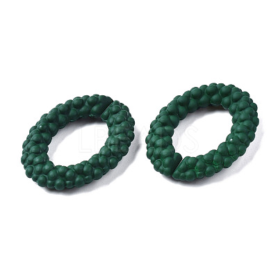 Spray Painted CCB Plastic Linking Rings CCB-Q091-011B-1