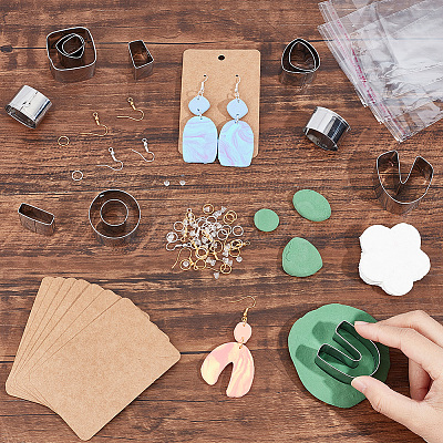 DIY Earring Making Finding Kit CELT-UN0001-02-1