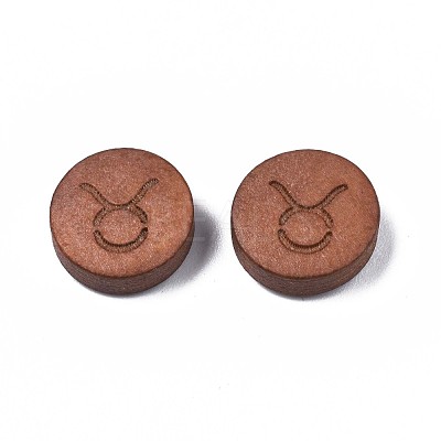 Laser Engraved Wood Beads WOOD-S053-53F-1
